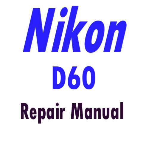 nikon d60 for manual