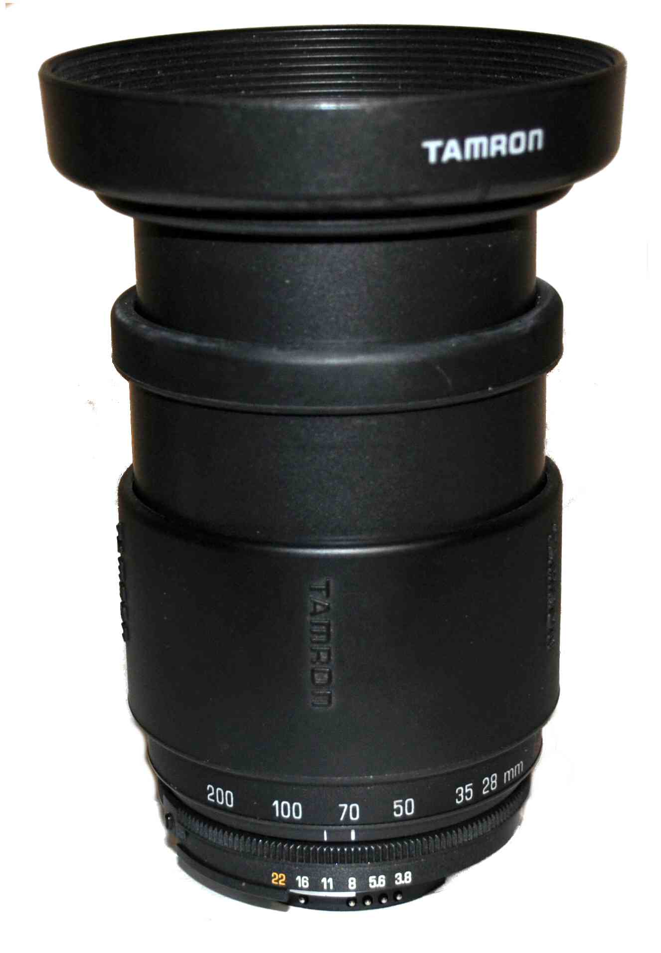 Tamron 28 200mm Nikon Mount lens w closeup adapter D100 D200 F100 N90 